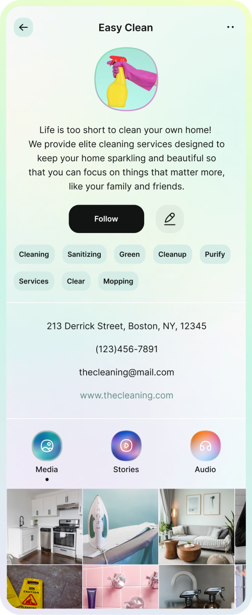 Business App Screen 1
