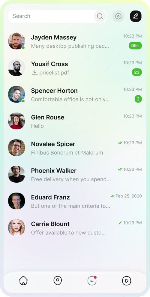 Customer App Screen 1